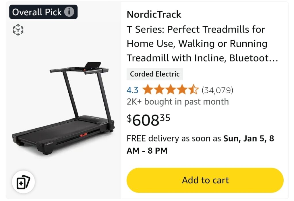 Nordic Track T-Serries Amazon Best Sellers Best Sellers Christmas New Years resolutions Gift